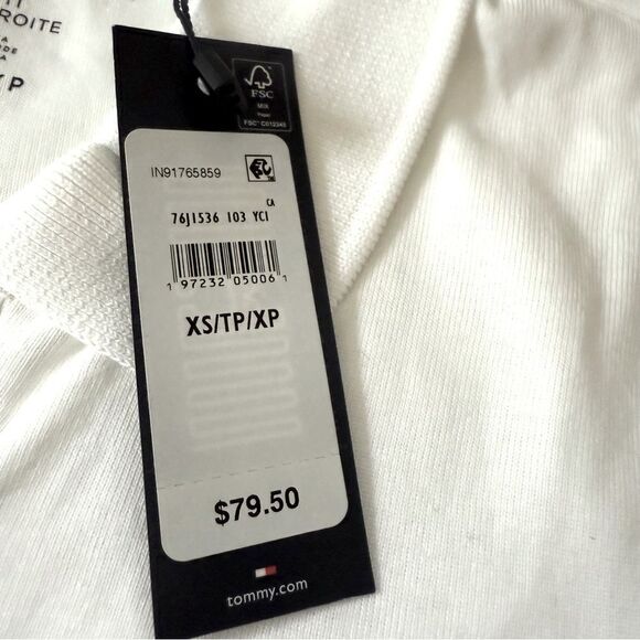 Tommy Hilfiger, New White Polo Shirt for women - Picture 8 of 8
